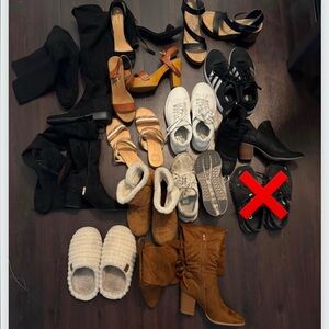 Women’s shoes size 10 variety well worn